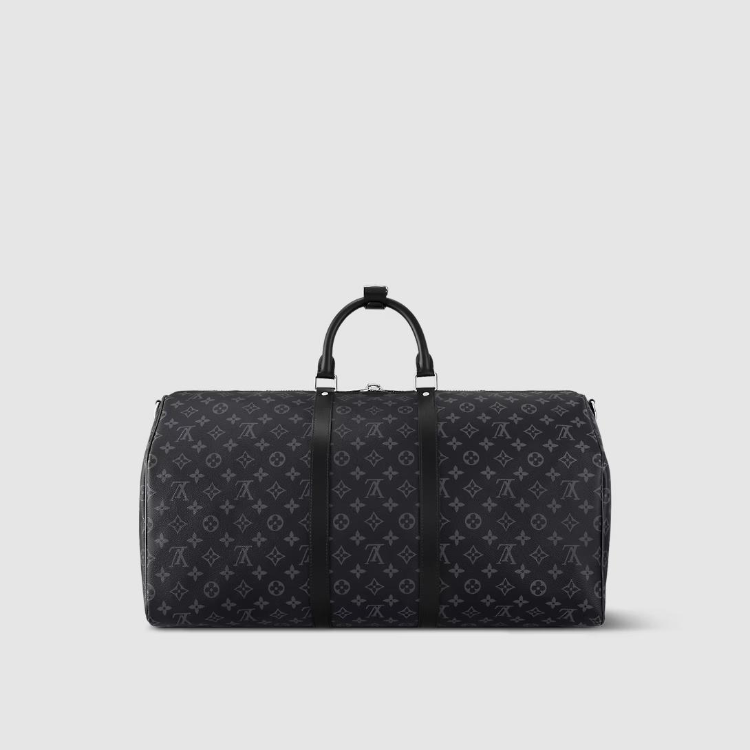 Túi Louis Vuitton Keepall Bandoulière 55 Nam Đen